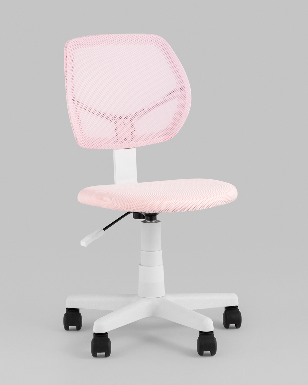 Кресло компьютерное детское ЛОЛО розовый пластик белый