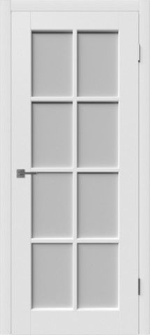 Межкомнатная дверь  VFD (ВФД)  Porta (Порта) Polar (эмаль белая)  стекло White Cloud 20ДО0