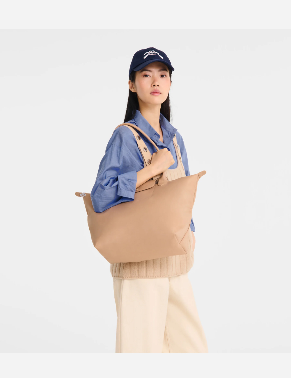 Сумка Longchamp Le Pliage "Beige"