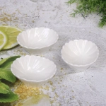 Набор соусников «White magic» 3шт «Цветок» круглый