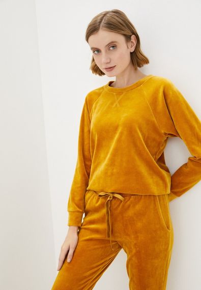 Лорен (горчичный) XS Костюм велюровый