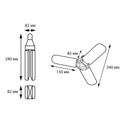 LED-P65-24W-SPSB-E27-FR-P3 PLP32WH Лампа светодиодная для растений. Форма P лепестковая. матовая. Спектр для рассады и цветения. Картон. ТМ Uniel