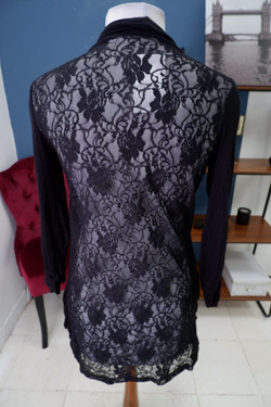 Кардиган с ажуром 44 размер