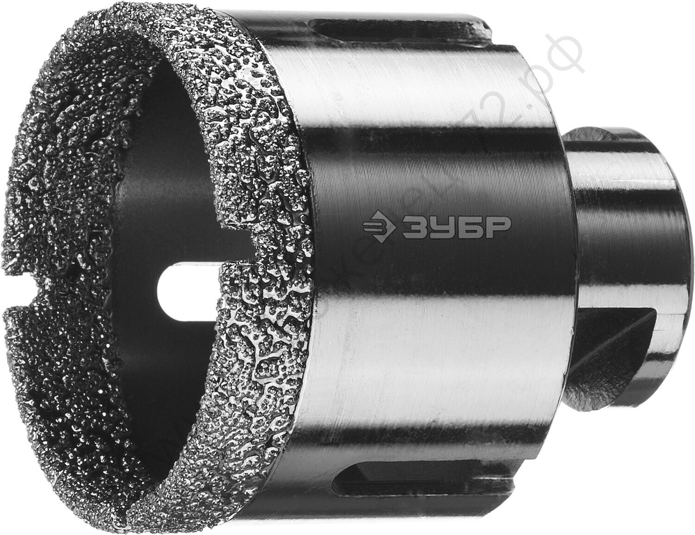 ЗУБР АВК d 54 мм (М14, 15 мм кромка), Вакуумная алмазная коронка, Профессионал (29865-54)