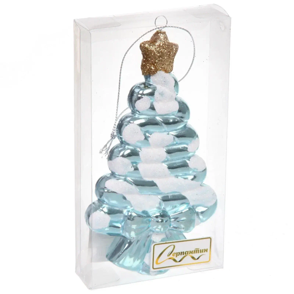 Елочная игрушка «Сладкая ёлочка» 7,5*1,5*14 см, Голубой