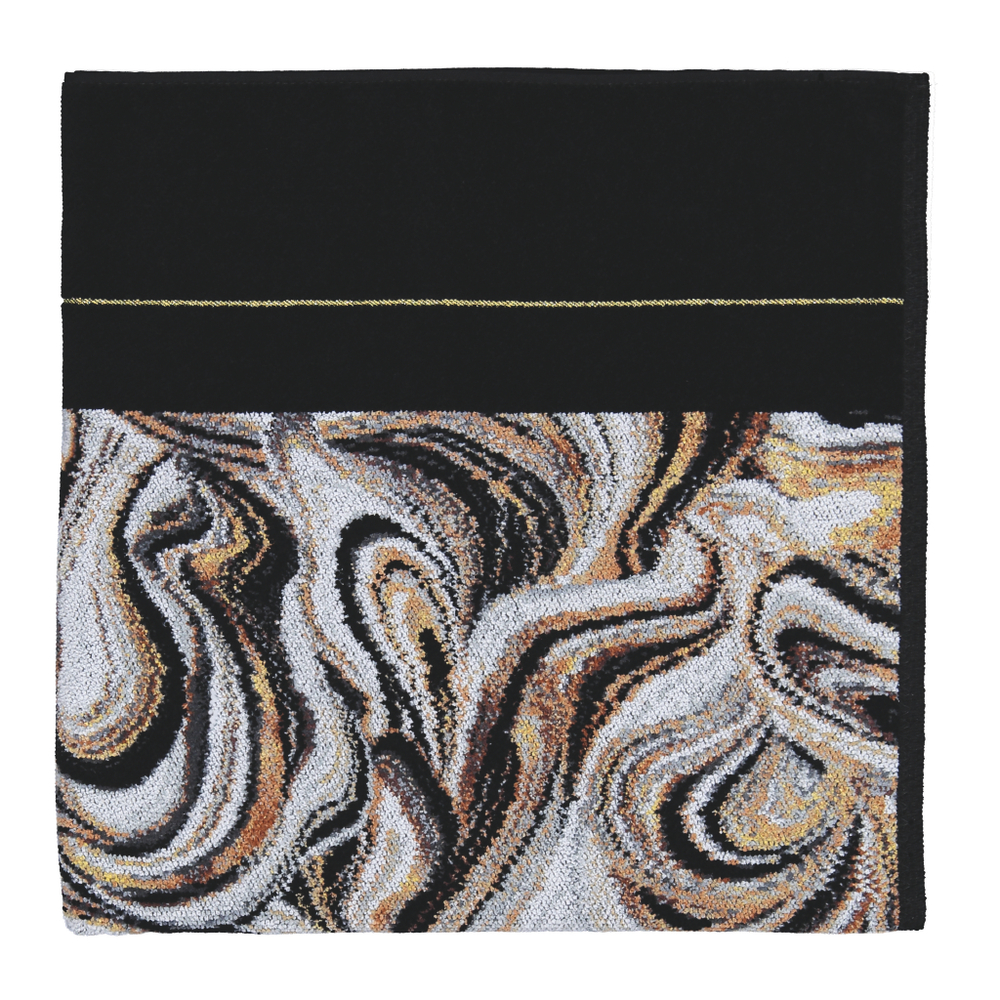 Полотенце 75x150 Feiler Murano Nero 010 schwarz черное