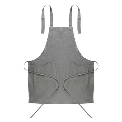 Фартук из умягченного льна серого цвета Essential,, 70х82 см