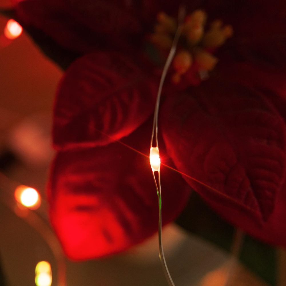 ULD-S0200-020-DTB-3AA-RC RGB IP20 DEW Гирлянда светодиодная Роса на батарейках 3AA не в-к. 2м. 20 светодиодов. RGB свет. Пульт ДУ в-к. Провод прозрачный. TM Uniel