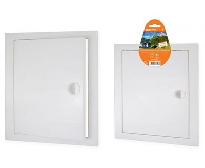 Люк ревизионный с ручкой 300х300, белый TDM