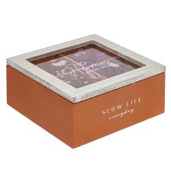 GAEM Шкатулка для чайных пакетиков, L17 W17 H8 см