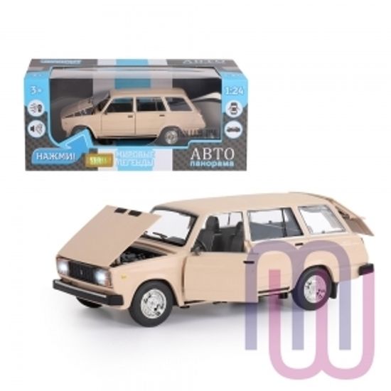 МОДЕЛЬ МАШИНЫ 1/24 ВАЗ 2104 БЕЖЕВЫЙ