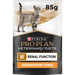 Влажный корм для кошек Pro Plan Veterinary Diets NF при почечной недостаточности с курицей, 85гр
