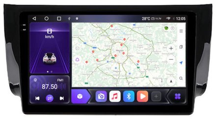 Магнитола для Nissan Sentra/Sylphy B17 2012-2023, Tiida 2015  - Carmedia OL-1666-1 QLed+2K, Android 12, TS10,  CarPlay, 4G SIM-слот