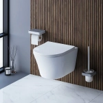 Унитаз подвесной Damixa Skyline DX35C1700SC белый, с крышкой микролифт, безободковый