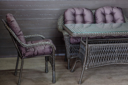 Садовый комплект из искусственного ротанга Мэдисон НЬЮ (Medison NEW) Lunch set с подушками на сиденье и спинку