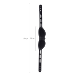 Черная плотная силиконовая маска ToyFa Theatre 708037