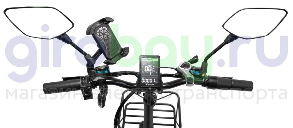 Электровелосипед Syccyba F11 Pro Dual 48V/20Ah (полный привод) - Салатовый обод фото №9