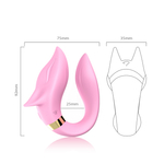 ВИБРОМАССАЖЁР розовый, L рабочей части 95 мм, D 27x35 мм, 9 режимов вибрации, дистанционный пульт арт. USK-GZ01 FOX