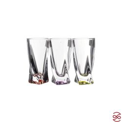 Набор стопок Crystalite Bohemia Quadro Ассорти 60 мл(6 шт)