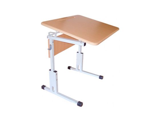 Стол одноместный, регулируемый по высоте и углу наклона столешницы