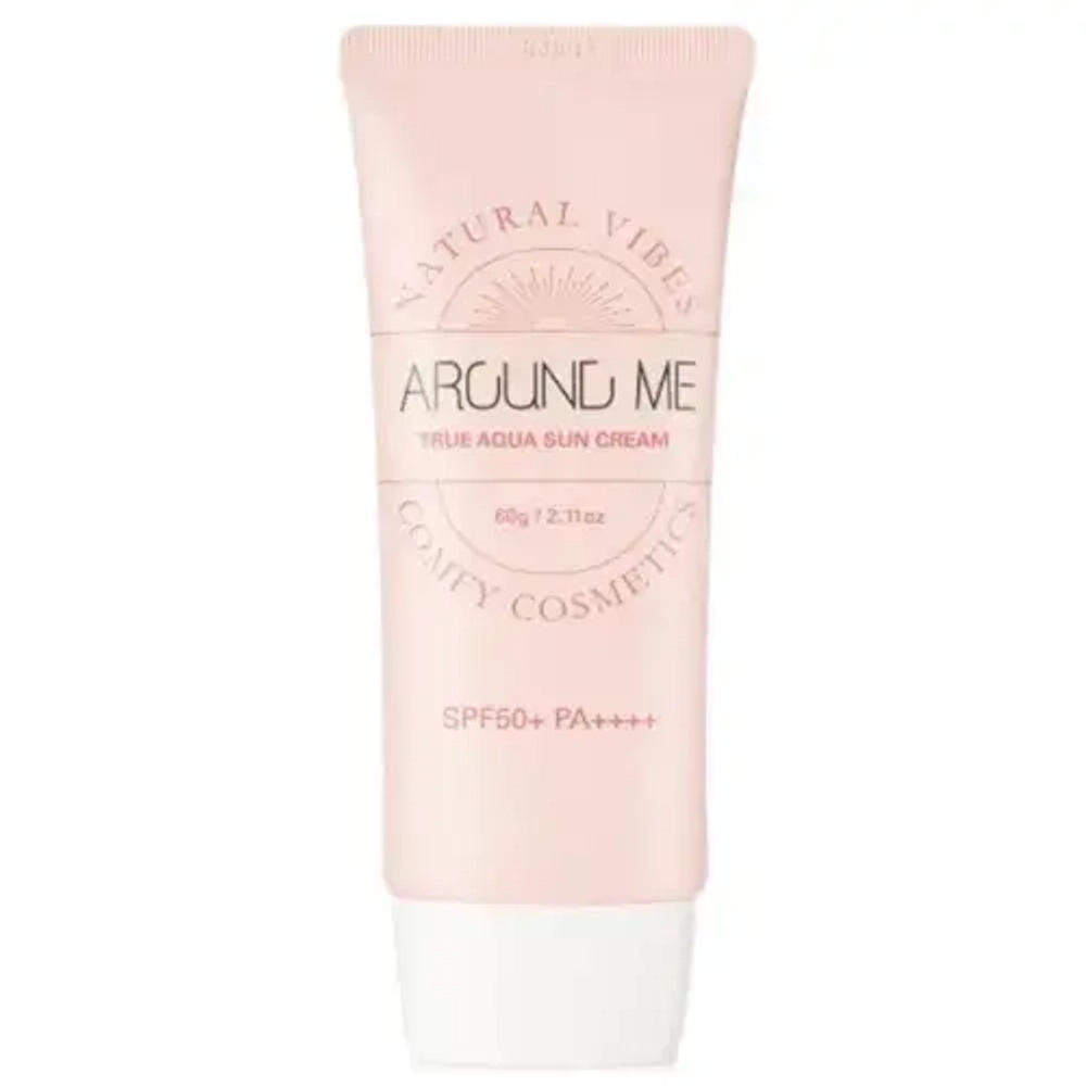 Welcos Солнцезащитный крем для лица Around Me True Aqua Sun Cream SPF50+ PA++++ 60мл