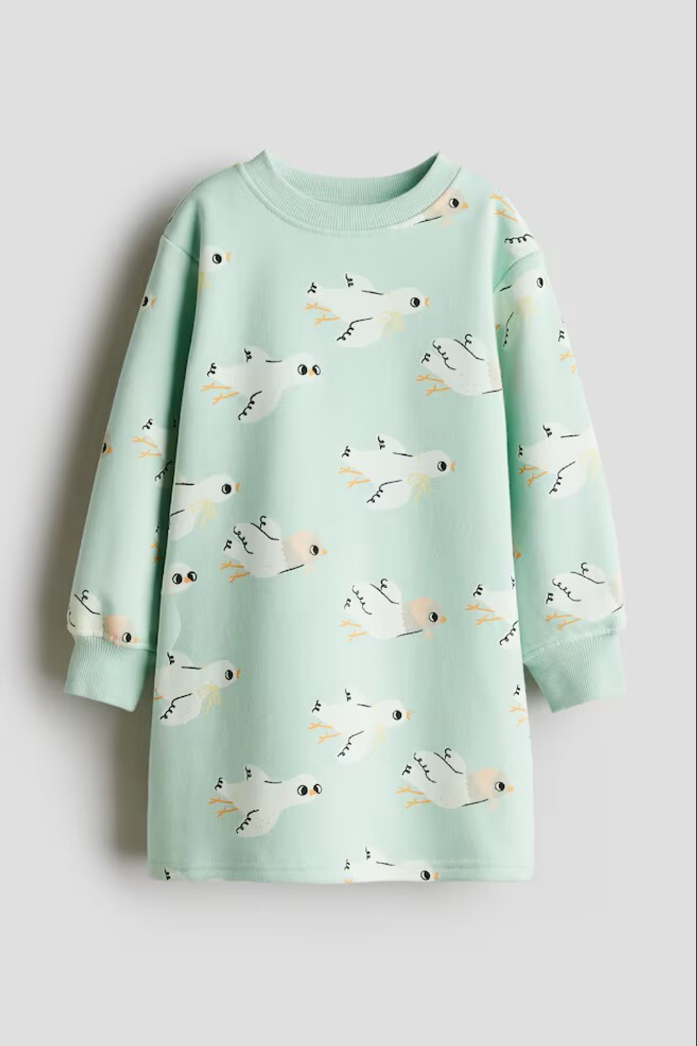 H&M Платье с принтом, мятный