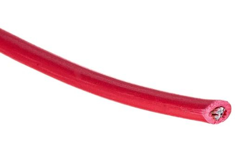 Провод одинарный 1х0,75мм красный , 100м REXANT а016504