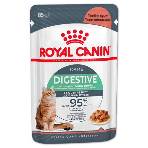 Royal Canin корм консервированный для взрослых кошек кусочки в соусе чувствительное пищеварение