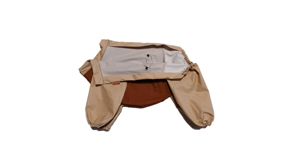 Комбинезон - Ветровка (без подкладки) 23 мальчик (обхват груди 42 - 49) коричневый-бежевый