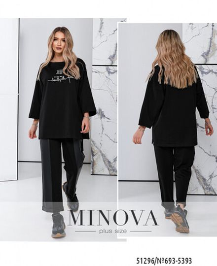 Костюм 693-5393-черный Minova Фото 1