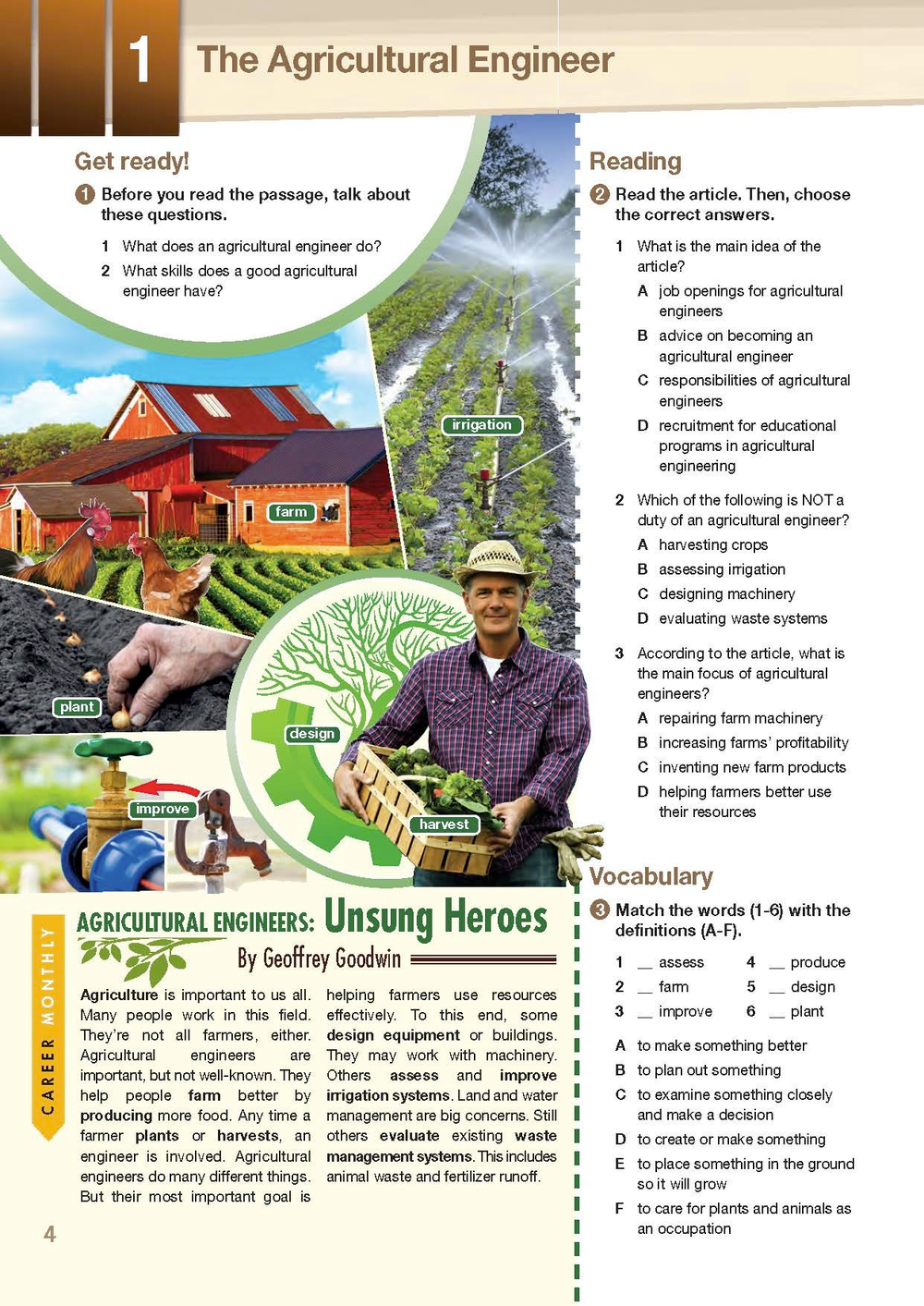 Career Paths. AGRICULTURE ENGINEERING. Student's Book with DigiBooks Application (Includes Audio & Video) Сельскохозяйственное машиностроение. Учебник с ссылкой на электронное приложение