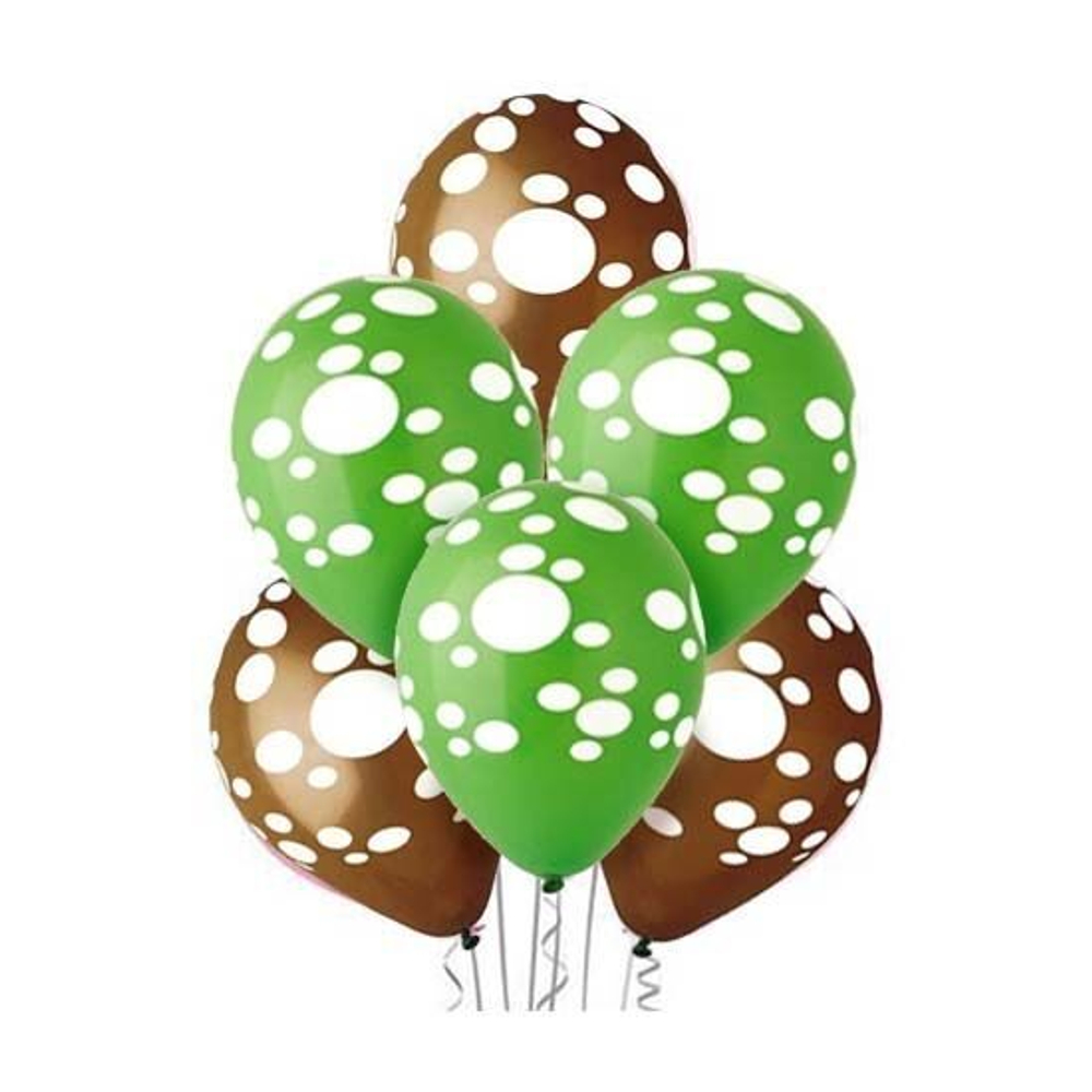 Воздушные шары с рисунками "Пятна Динозавра" 36 см