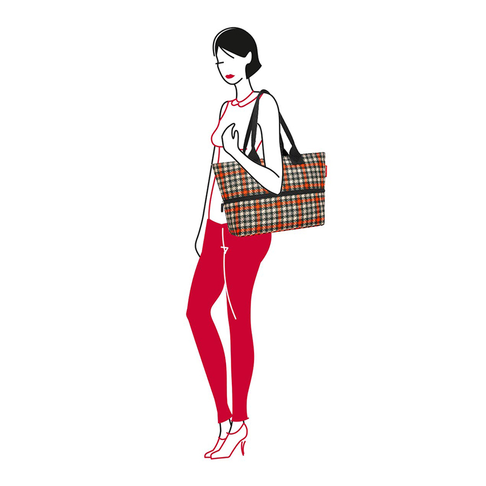 Сумка shopper e1 glencheck red