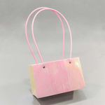 Пакет подарочный 19х12х10.5см Ваза для цветов "Перламутр" (Розовый)