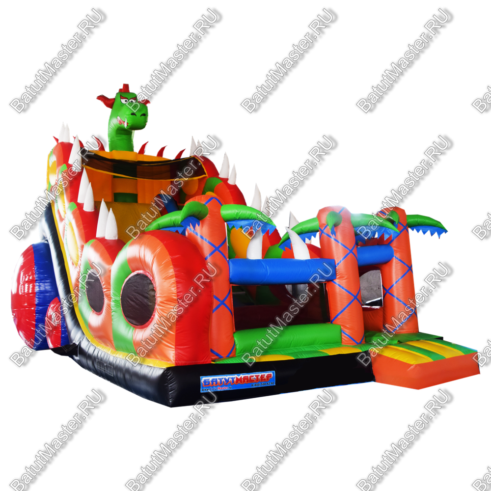 Батут-горка "Дракон 2", 11*6*9 м