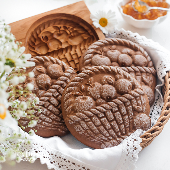 Пряничная форма Корзина яблок