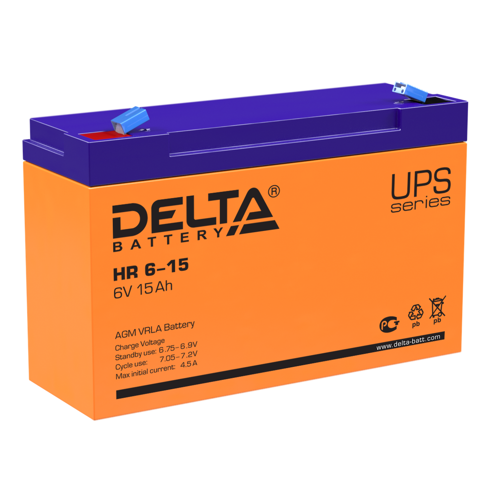 Аккумуляторные батареи DELTA HR 6-15