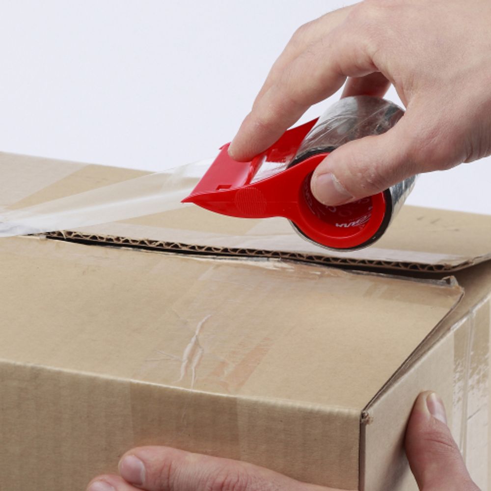 Скотч СИЛА TPA72-00 упаковочная лента 48мм х 20м х 50мкр с диспенсером, прозрачная