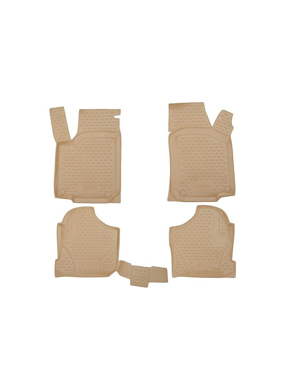 Коврики в салон для VW Golf IV 1998-2004, 4 шт. (полиуретан, бежевые) NLC.51.04.212K