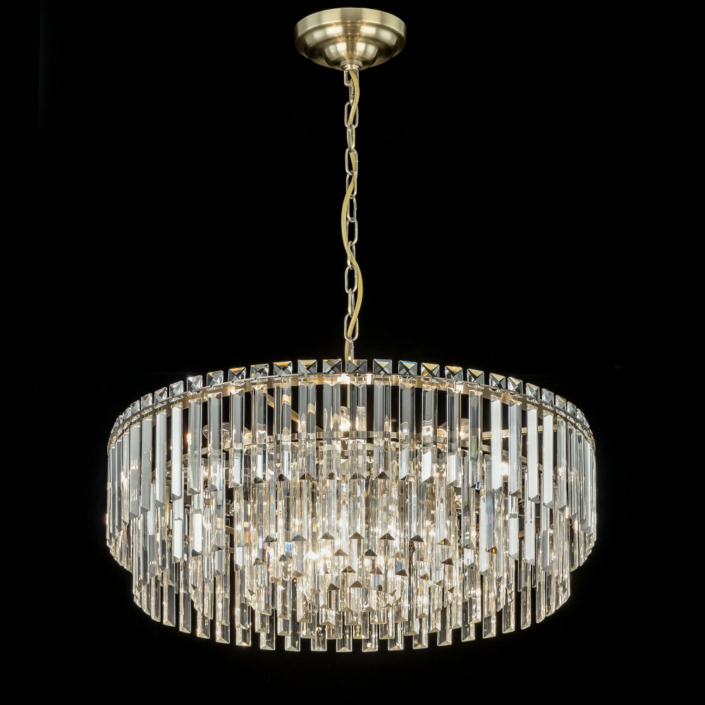 Citilux Фонда CL303223 Люстра хрустальная подвесная Бронза