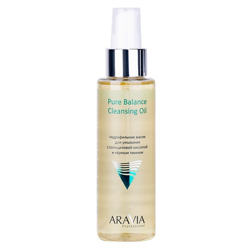 Гидрофильное масло для умывания с салициловой кислотой и чёрным тмином Aravia Professional Pure Balance Cleansing Oil 110мл