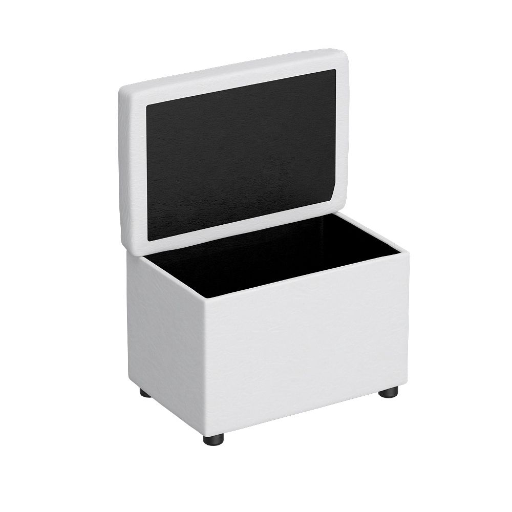 Пуф 600 (белый), МФ 1+1