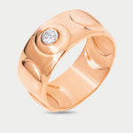 Кольцо женское из розового золота 585 пробы с фианитами (арт. 022831-1102)