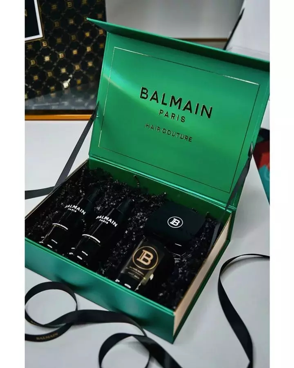 BALMAIN PARIS HOMME Мужской Набор CARE SET Green