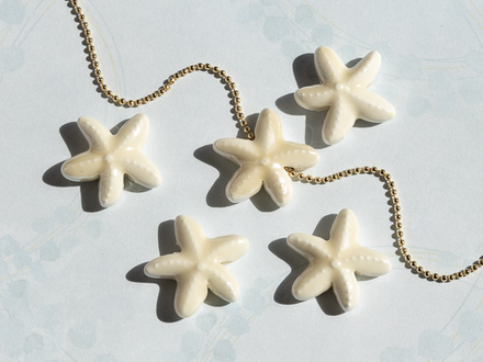 Бусина "Морская звезда" 17,5х18мм, керамика