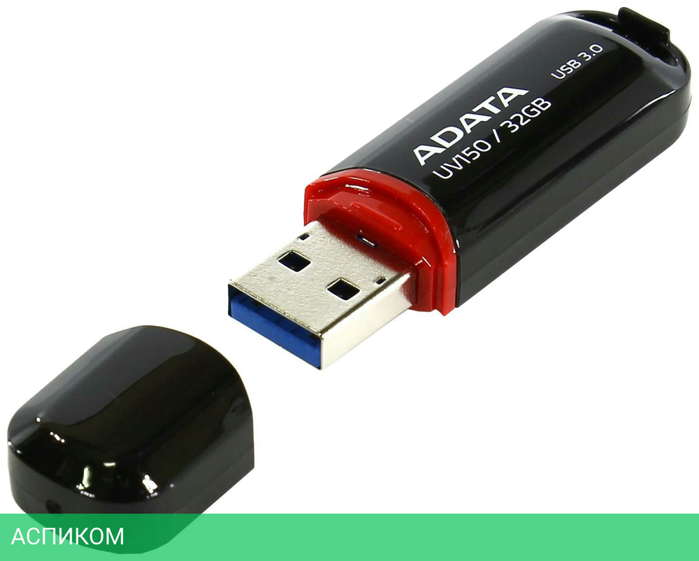 USB Flash-накопитель A-Data AUV150-32G-RBK 32GB