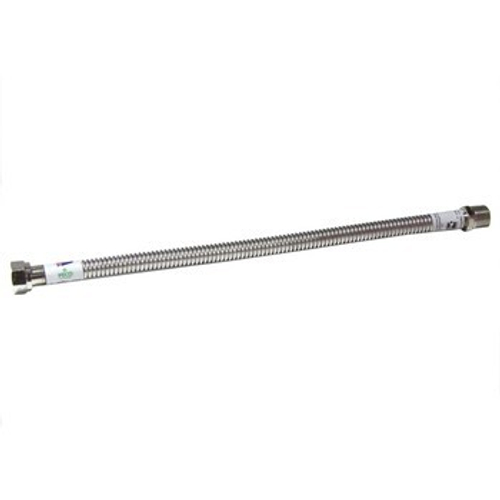 Металлическая подводка для газа 1/2" 0,8 м (гайка/штуцер)