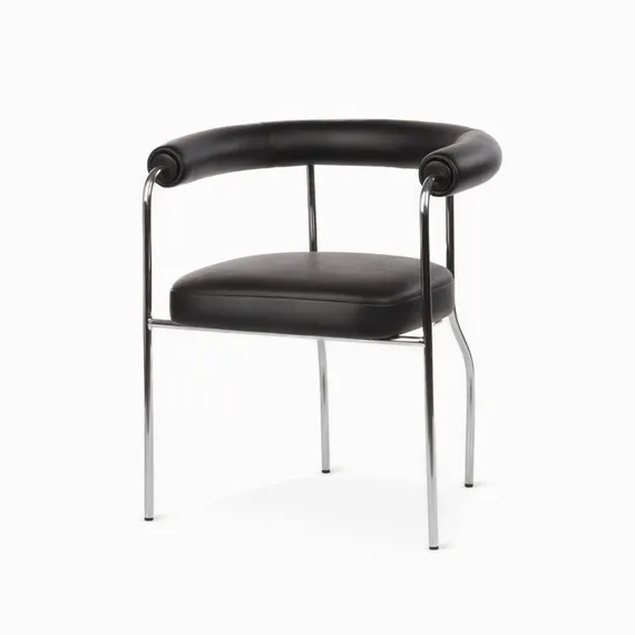 Стул с подлокотниками Rider, черная экокожа