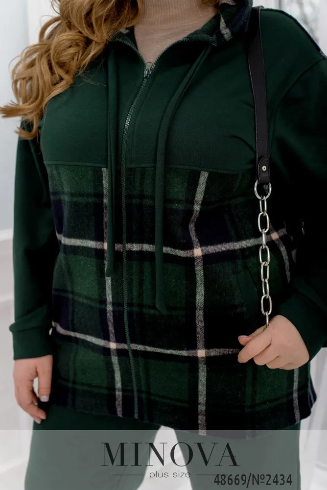 Костюм 2434-темно-зеленый Minova