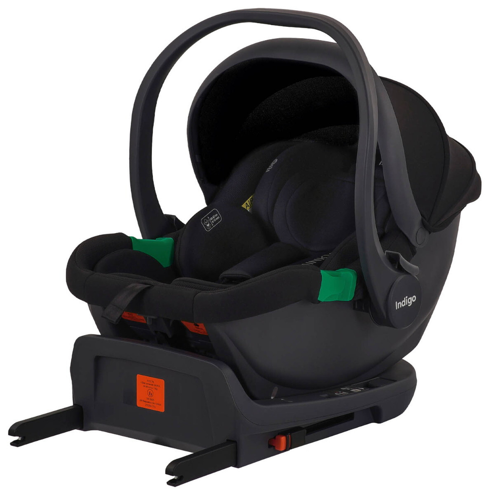 Автокресло Indigo MINKY I-SIZE с базой, группа 0+ (40-87см) черный
